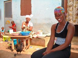 Home visit in Ghana