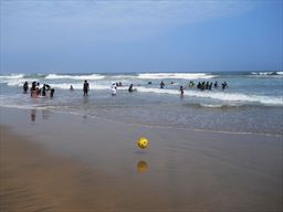 People enjoying La Beach