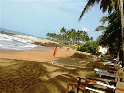 Scenic beach in Ghana