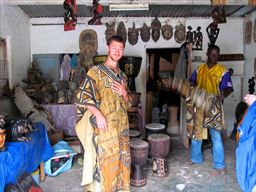 shopping for crafts in ghana