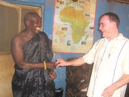 Traditional handshake in Ghana