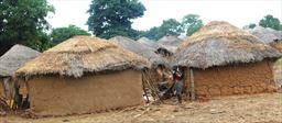 Mud homes in northern Ghana