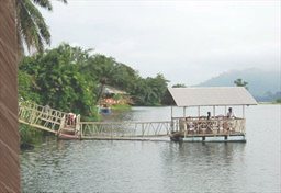 River resort at Atimpoku in Ghana