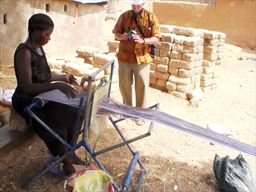 Gonja cloth weaver in northern Ghana