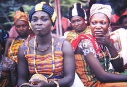 women at festival in ghana