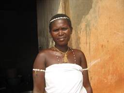 young village woman togo